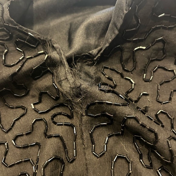 Vintage Black and Gold Embellished Dress - Picture 14 of 15